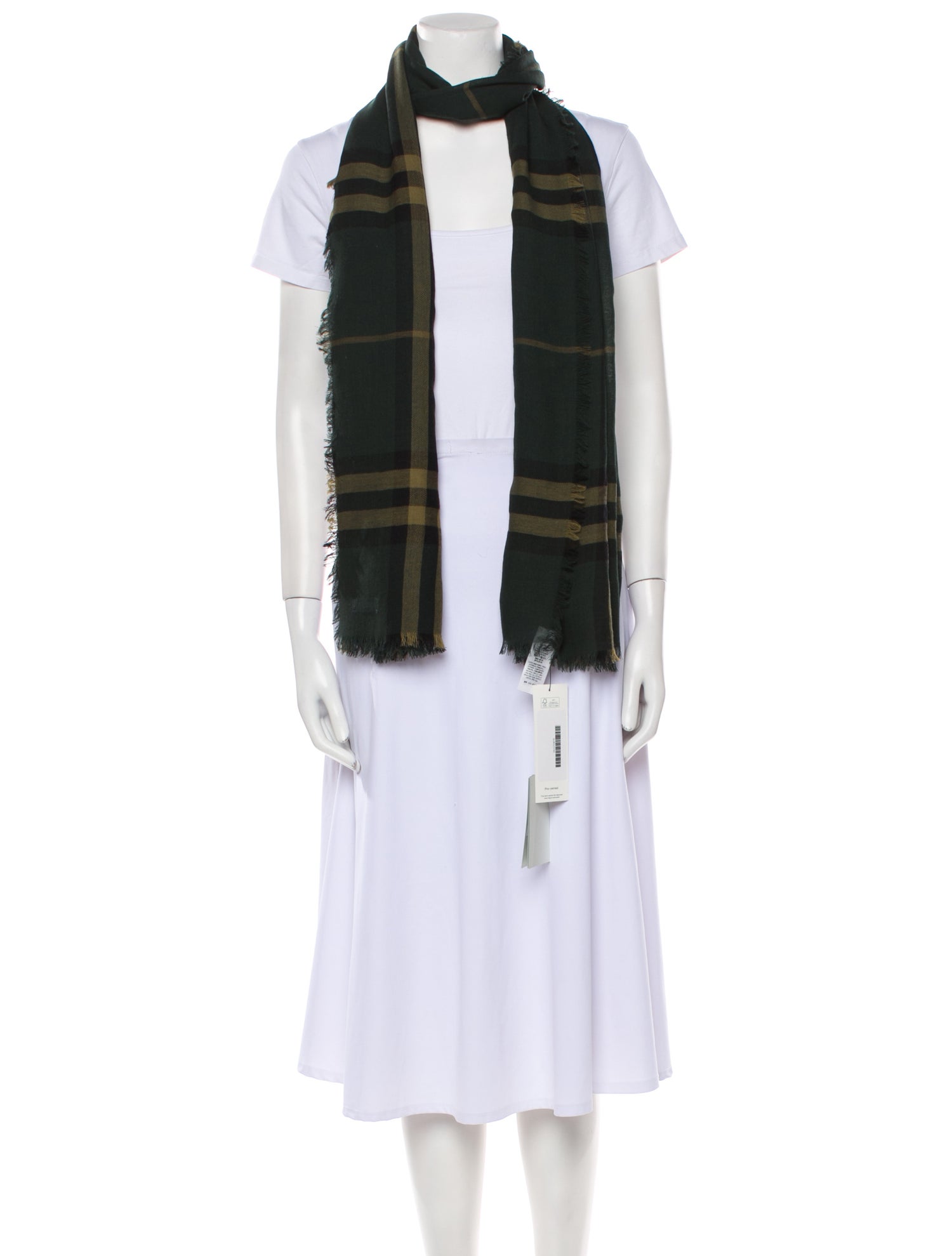 Burberry Wool House Check Pattern Scarf w/ Tags